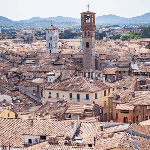 Spend a day exploring historic Lucca – it's only an hour away