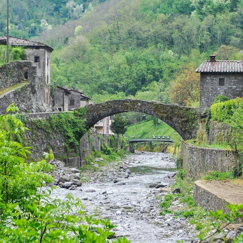 Lace up your hiking boots and head out on foot to the nearby countryside and medieval villages