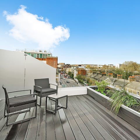 Sip cocktails on the balcony when the sun is shining