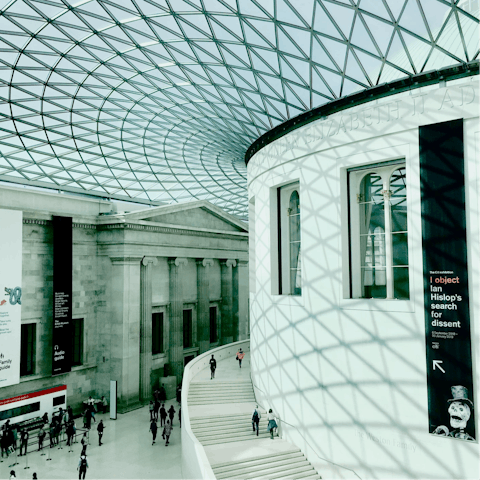 Hop on the tube at Camden Station – just five minutes away – to see the city's museums