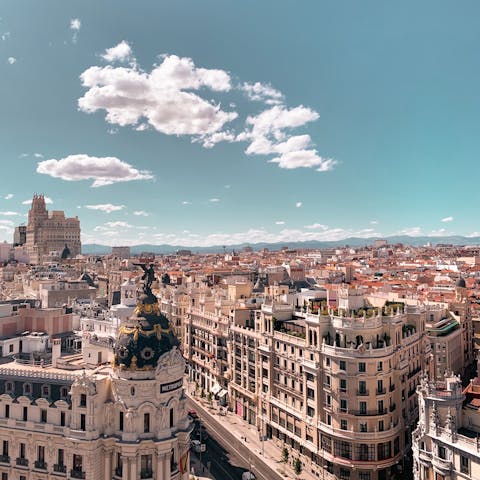 Hop on the Metro and reach Madrid's tourist centre in only twenty minutes