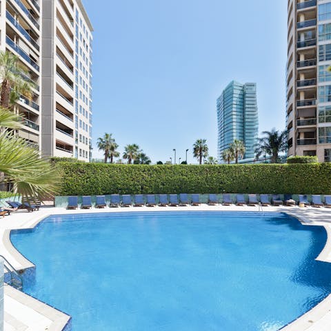 Make a splash in the communal pool