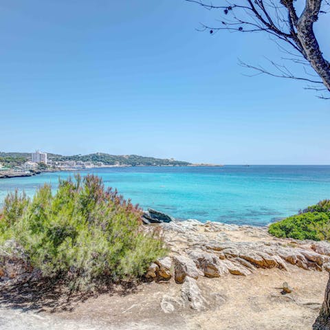 Stroll down to Cala Ratjada's beach, moments away