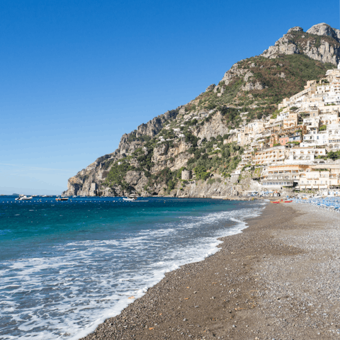 Go for a leisurely stroll along Fornillo Beach, a short walk from home