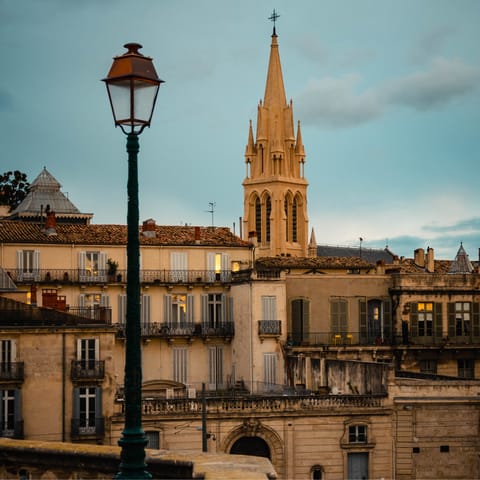 Take a two-minute walk to the Place de la Comédie, Montpellier's central square