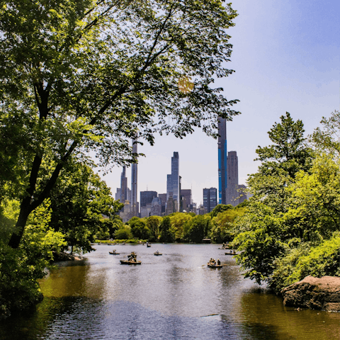 Walk to Central Park for a fresh air stroll in the city