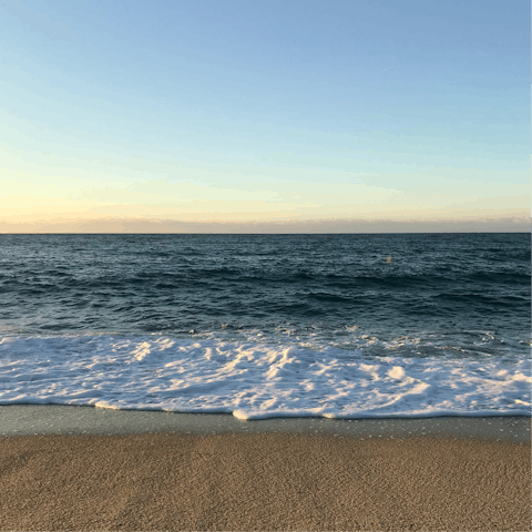 Sink your feet into the sand at nearby Gravette beach