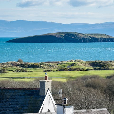 Gaze out across Cardigan Bay from your home