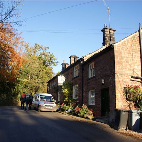 Treat yourself to a pint and a delicious meal at the local pub – it's a five-minute walk away