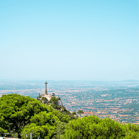 Visit the Sanctuary San Salvador and take in the far-reaching views