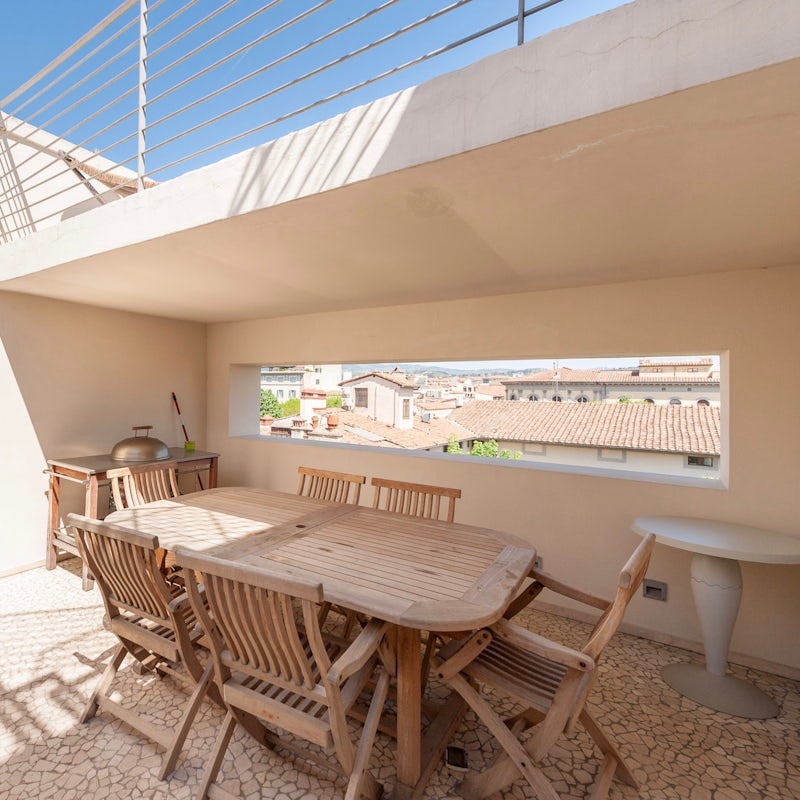 A big split-level terrace