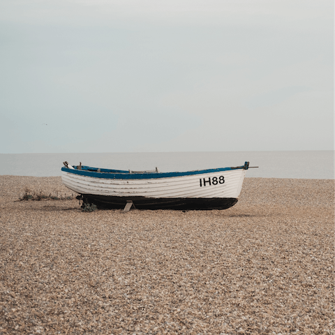 Visit stylish Aldeburgh, under a thirty-minute drive away