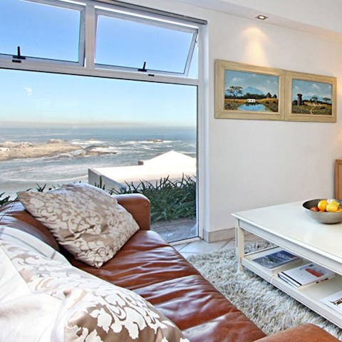 Take in the sea views from inside too