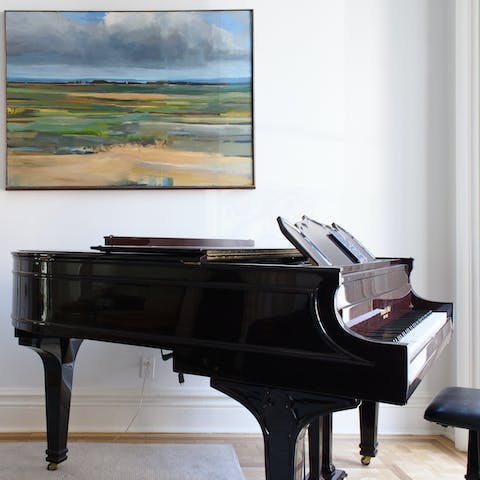The beautiful grand piano
