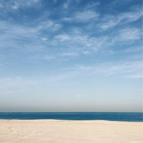 Spend a day at the beach – Jumeirah Beach is a fifteen-minute drive
