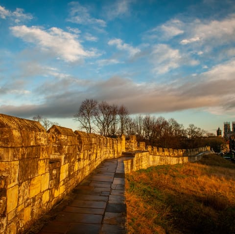 Catch the bus over to York City Walls and the attractions that lie within in under fifteen minutes