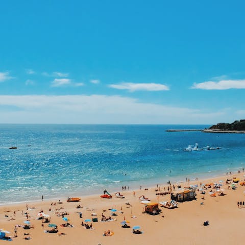 Spend the day at one of several sandy beaches within walking distance