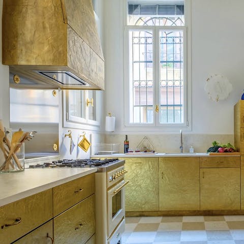 The gold leaf kitchen