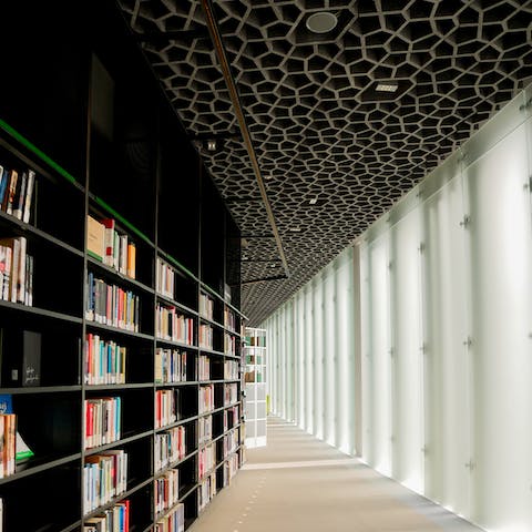 Visit the amazing Deichman Library – reachable within six minutes on foot