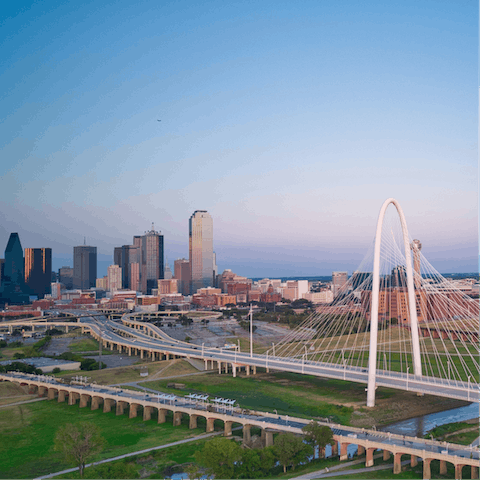 Explore Downtown Dallas, just a seven-minute stroll away