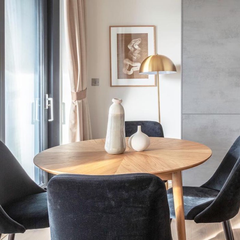 The contemporary dining table