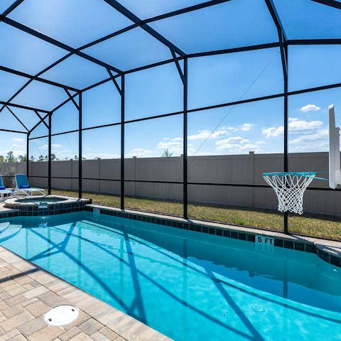 Cool off in the Floridian heat with a swim in the private pool
