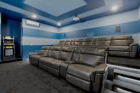 Enjoy a movie with loved ones in the home cinema