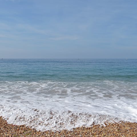 Throw on your sun hat and take the fifteen-minute mosey down to Southbourne Beach