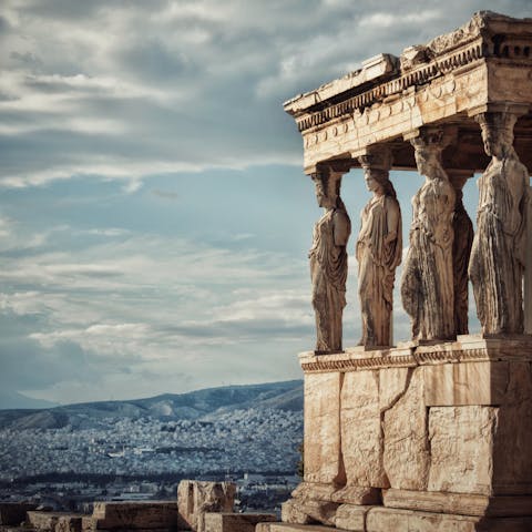 Visit the famous Acropolis of Athens, reachable on foot from your door