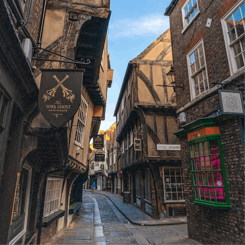 Discover this historic city – you're just a ten-minute walk from the Shambles