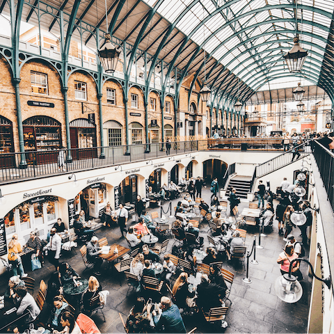 Indulge in luxury shopping and dining at Covent Garden