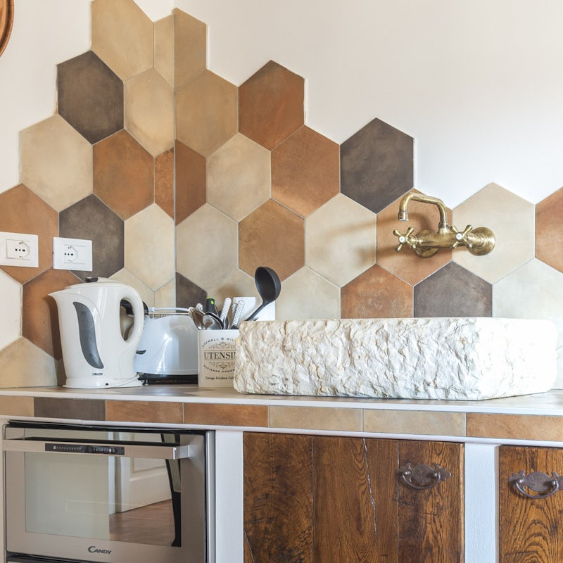 The wonderfully designed kitchen