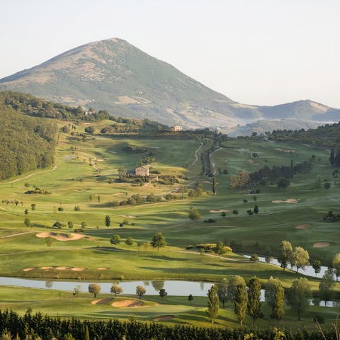 Stay on an Umbrian country estate, set against the beautiful backdrop of Mount Tezio