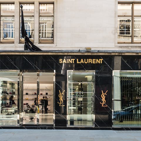 Fill your suitcase with clothes and jewellery from the designer shops that surround this address