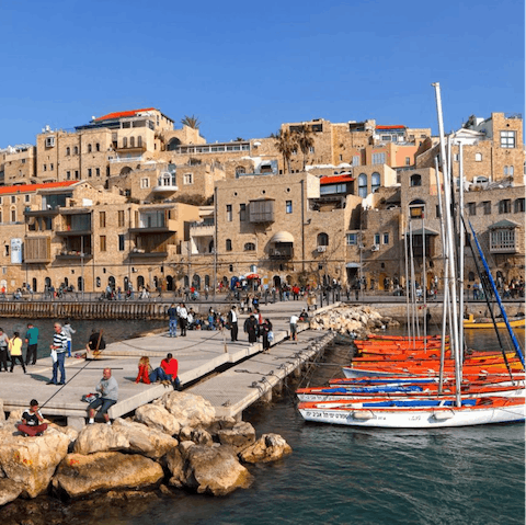 Explore the ancient walled city – the port is just metres from your door