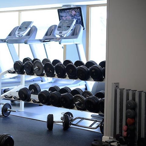 Work on your beach body at the guest gym