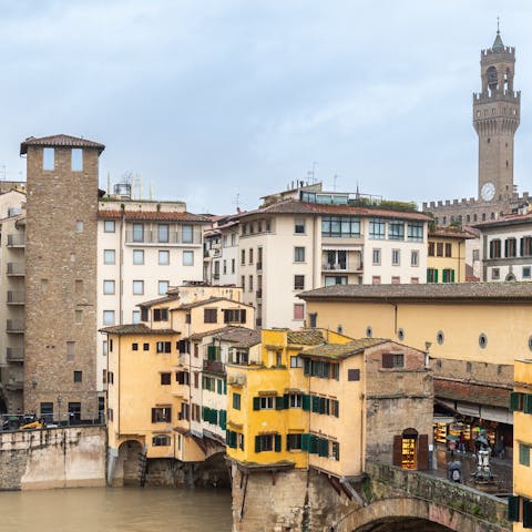 A view of the Ponte Vecchio