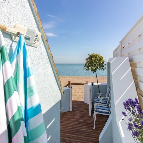 Pad straight out onto the beach –⁠ you’ve direct access