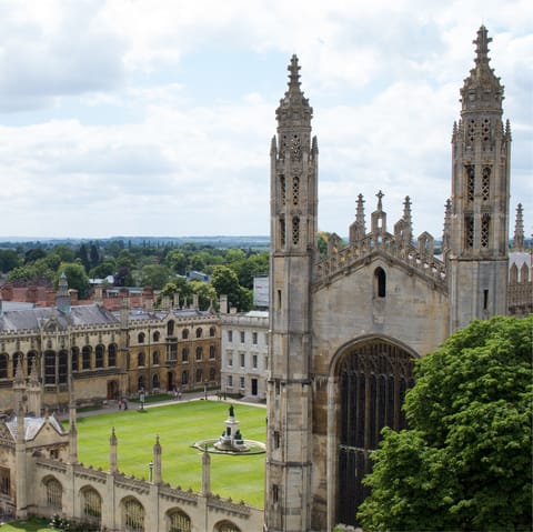 Hop in the car and drive forty minutes to the glorious city of Cambridge