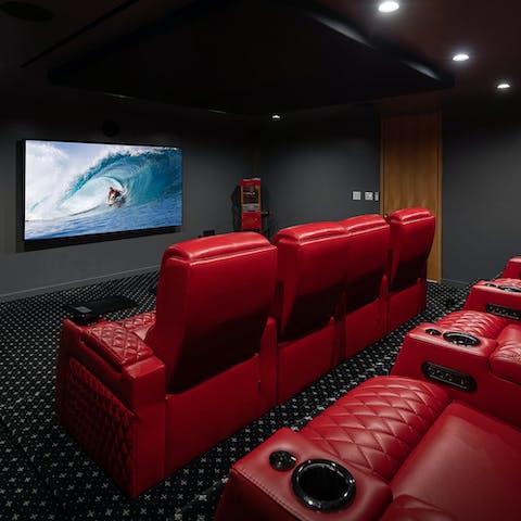 Recline in the home cinema under starlight ceilings and enjoy your favourite movies like never before