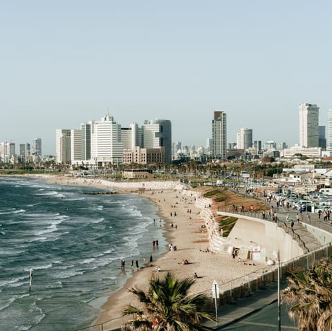 Explore the Old City of Tel Aviv, only a short drive up the coast