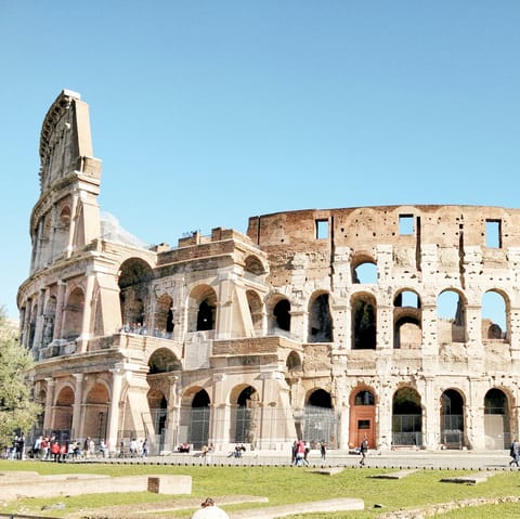 Make the Colosseum your first port of call, just a short stroll from your doorstep