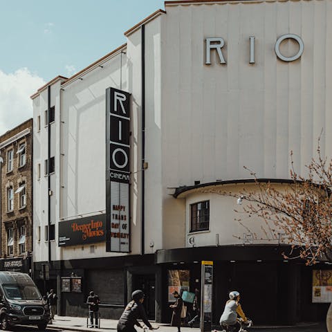 Visit Rio Cinema in Dalston, just an eleven-minute walk away