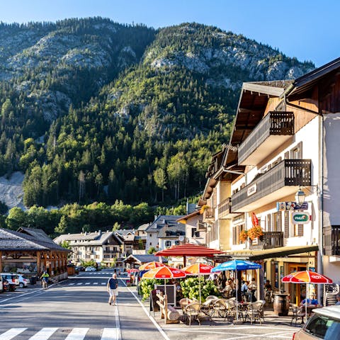 Head into the quaint ski town of Chatel, a short drive away