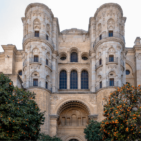 Visit Malaga Cathedral, just five minutes from your doorstep on foot