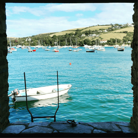 Explore Salcombe's pretty harbour from this spot in Victoria Quay