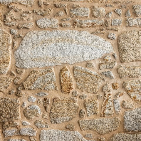 The original stone wall