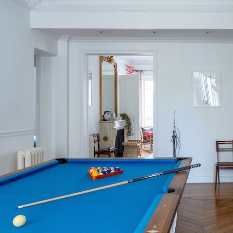 Unwind with a game of pool