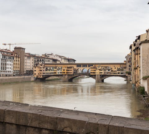 The incredible location close to Ponte Vecchio