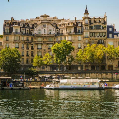 Spend a leisurely afternoon walking alongside the Seine